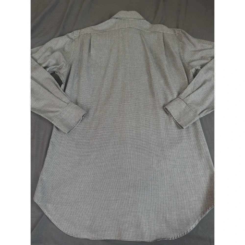 Polo Ralph Lauren Curham Classic Fit Men's Small Black‎ White Houndstooth L/S